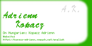 adrienn kopacz business card